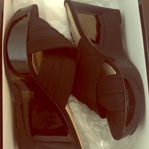 Nine West Black Wedges